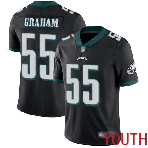 Youth Philadelphia Eagles #55 Brandon Graham Black Alternate Vapor Untouchable NFL Jersey Limited Player